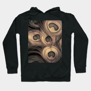 Night Peacock Elegant feathers Hoodie